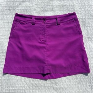 Nike Golf Tour Performance Purple Skort With Pockets, 10